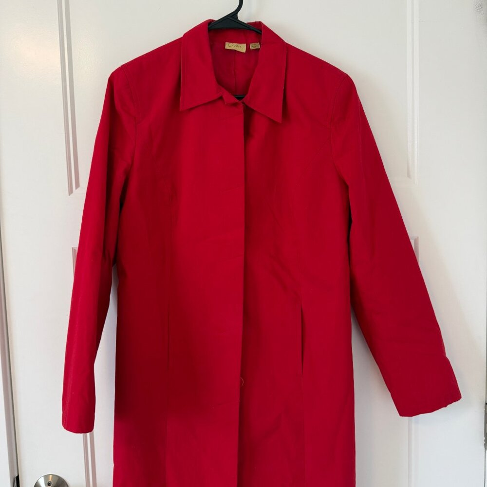 Beautiful red spring jacket women medium
